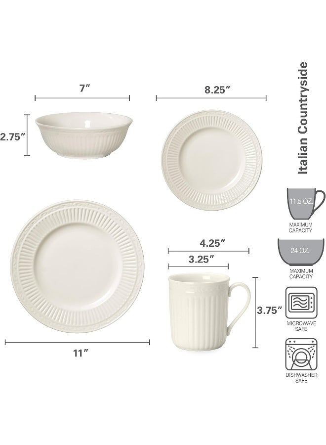 Mikasa Italian Countryside 16Piece Dinnerware Set Service for 4 - Image 5