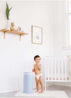 ubbi Diaper Pail Cloudy Blue  - Image 4