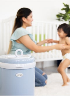 ubbi Diaper Pail Cloudy Blue  - Image 2