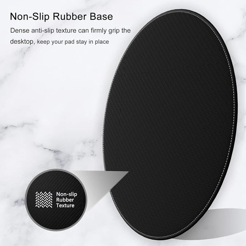 Hsurbtra Mouse Pad, Premium-Textured Small Round Mousepad 8.7 x 8.7 Inch Dark Red, Stitched Edge Anti-Slip Waterproof Rubber Pretty Cute Computer Mat for Office Home Gaming Laptop Men Women Kids - Image 5