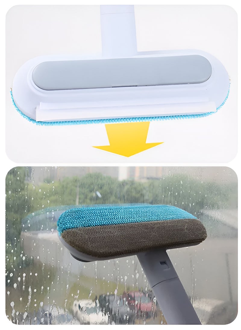 Reko - Pet Hair Removal Broom with Carpet Rake for Dog Cat Fur Remover, Dog Lint Brush, Cat Hair Uproot Cleaner Removal Tool - Image 1