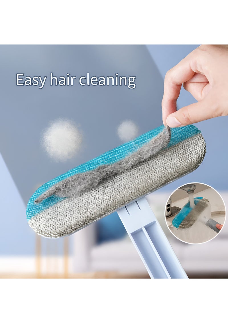 Reko - Pet Hair Removal Broom with Carpet Rake for Dog Cat Fur Remover, Dog Lint Brush, Cat Hair Uproot Cleaner Removal Tool - Image 1