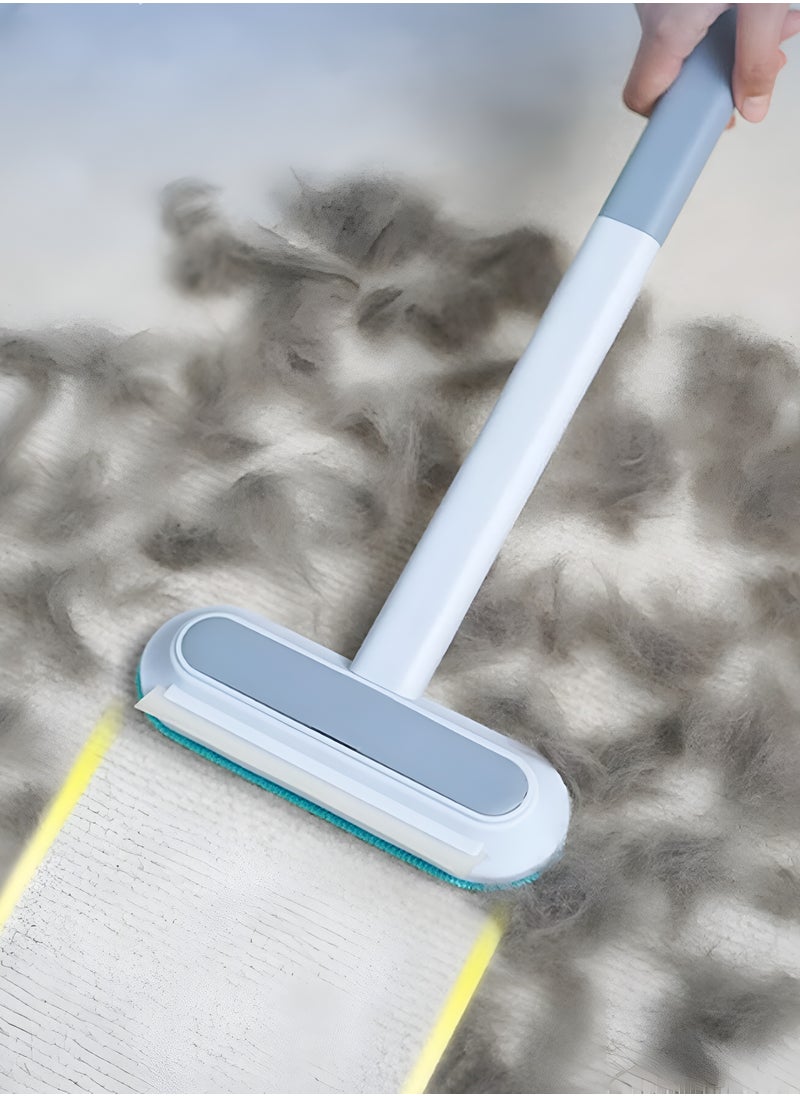 Reko - Pet Hair Removal Broom with Carpet Rake for Dog Cat Fur Remover, Dog Lint Brush, Cat Hair Uproot Cleaner Removal Tool - Image 1