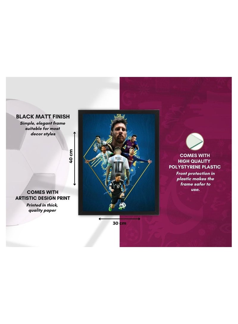 إم إي سي إطار ملصق بتصميم لاعب كرة قدممقاس 30x40 سم - Image 4