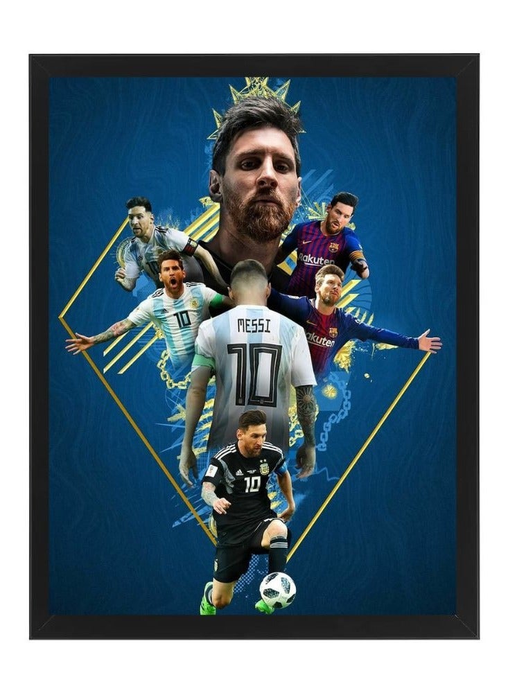 إم إي سي إطار ملصق بتصميم لاعب كرة قدممقاس 30x40 سم - Image 1