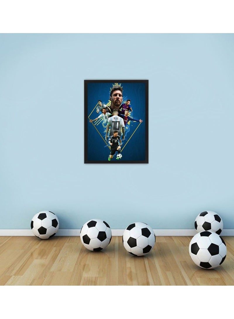 إم إي سي إطار ملصق بتصميم لاعب كرة قدممقاس 30x40 سم - Image 5