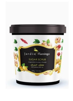 Jardin Flamingo Flamingo Sugar Scrub Argan Oil and Turmeric Powder 600g  - Image 1