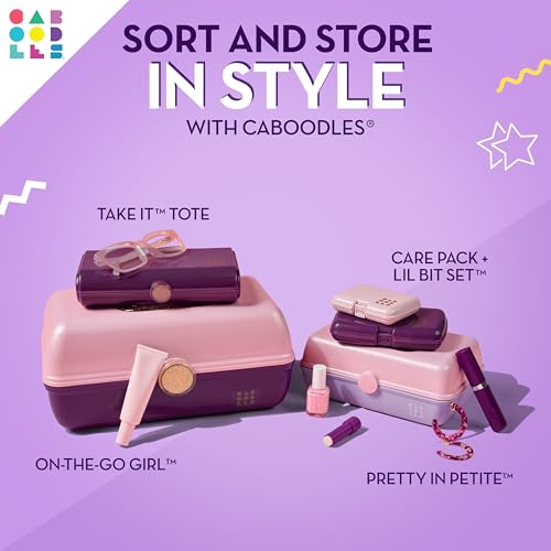 Caboodles Twilight Disco - On-The-go Girl Costmetic Organizer Make-up & Accessory Carry Case, Silver Shimmer - Image 4