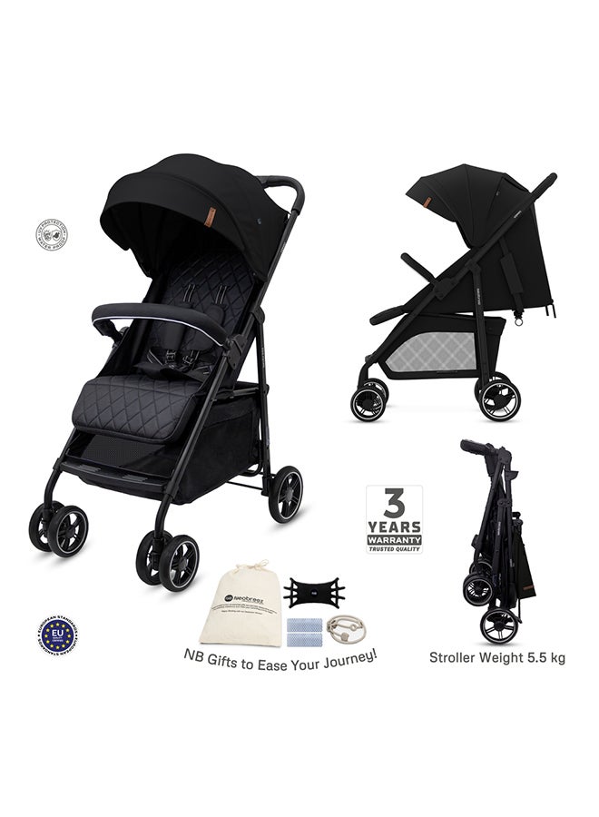 Neobreez VOMX1 Ultra Lightweight Stroller, Compact&Quick Fold Baby Stroller, Travel Stroller, Pushchair, Toddler Baby Trolley, Waterproof UPF 50+Canopy,0-4yrs,22kg,3yrs Warranty - Image 2