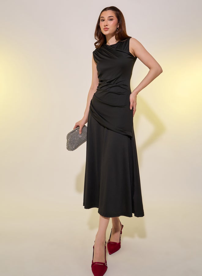 Take Two Draped Jersey Dress - Image 1