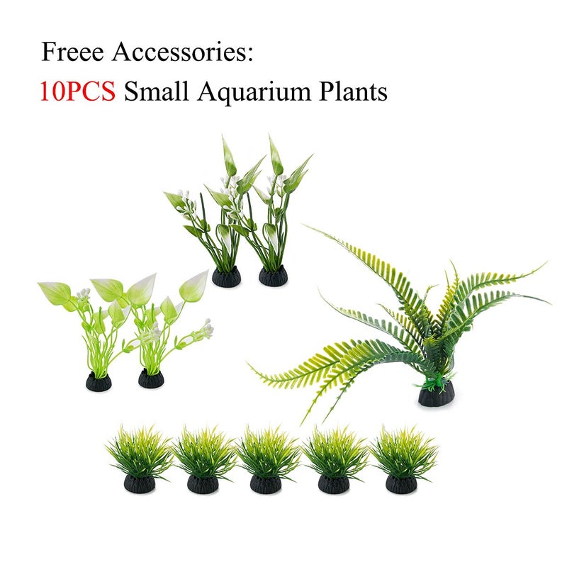 FEDOUR Aquarium Mountain View Stone Ornament Tree Rock Cave Landscape, Large Aquarium Ornament Rock Artificial Fish Tank Decoration - Image 2