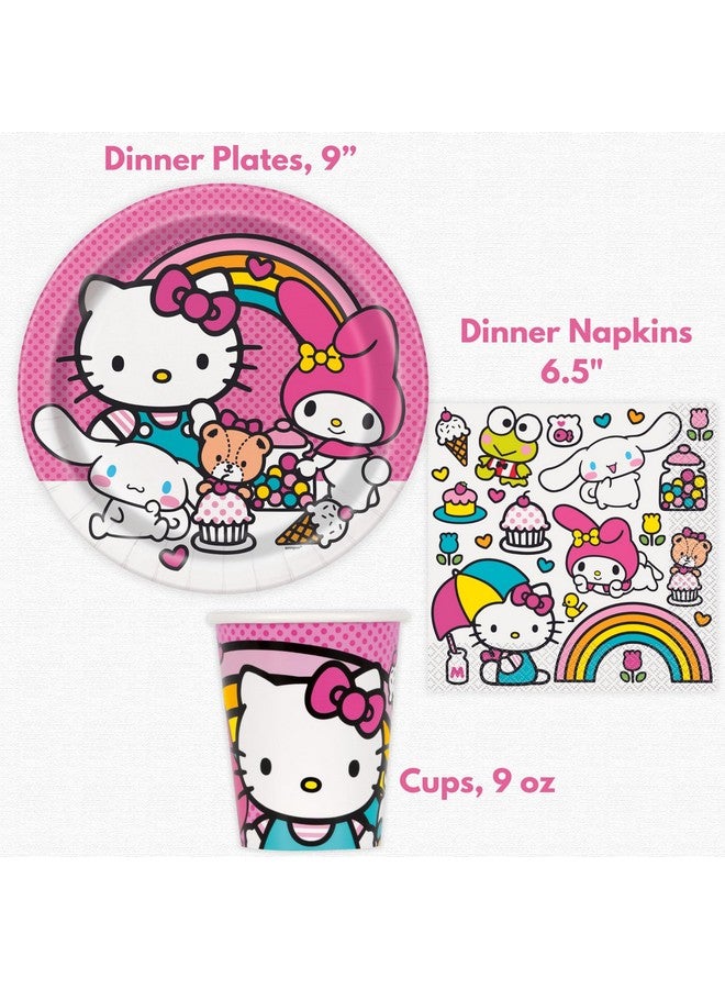 Unique Hello Kitty Birthday Decorations - Hello Kitty Party Decorations - Plates, Napkins, Tablecloth, Cups, Candles, Checklist - 16 Guests  - Image 4