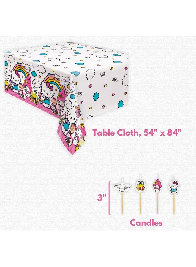 Unique Hello Kitty Birthday Decorations - Hello Kitty Party Decorations - Plates, Napkins, Tablecloth, Cups, Candles, Checklist - 16 Guests  - Image 5