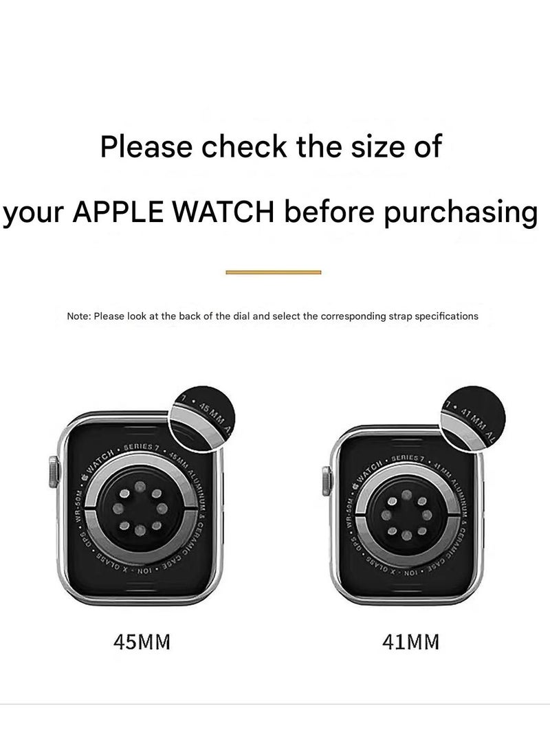Watch Band Compatible for Apple Watch Series Band 38mm 40mm 41mm 42mm women, Genuine Leather Double Tour Designed Slim Replacement Strap for iWatch Series10 9 8 7 6 SE - Image 5