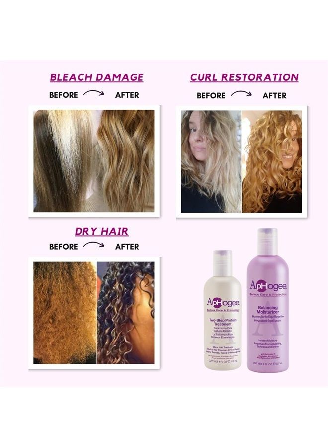 ApHogee Serious Hair Care Double Bundle (Balancing Moisturizer and Twostep Protein Treatment), 8 fluid ounces - Image 4