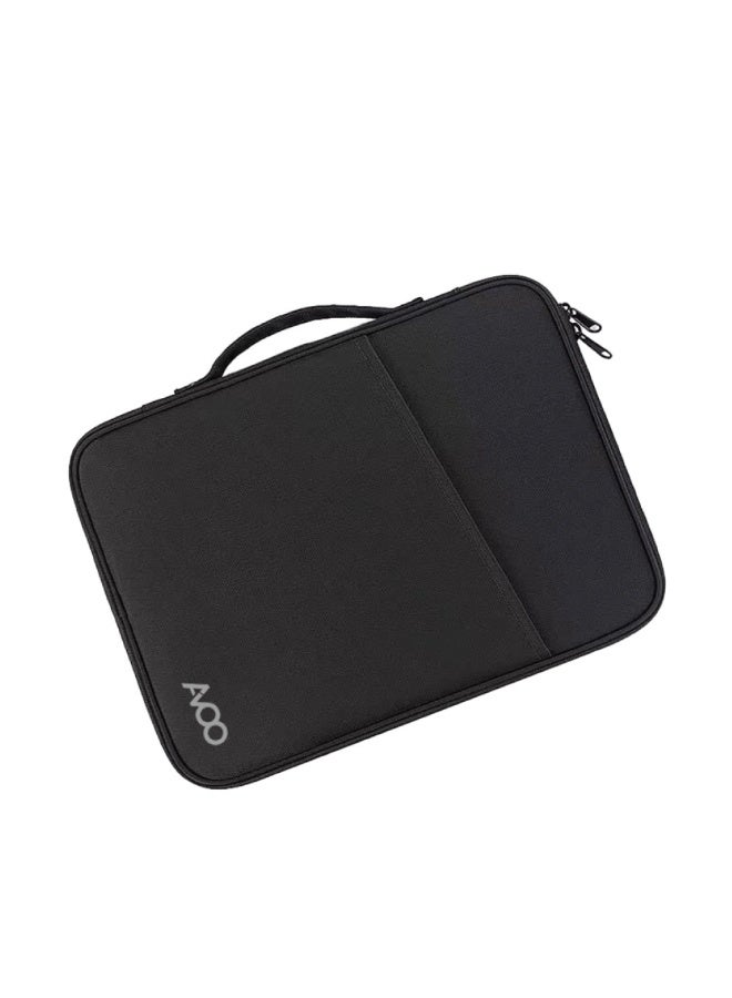 AVOO Padded tablet sleeve with a modern design in black color that protects your device from shocks and scratches. - Image 1