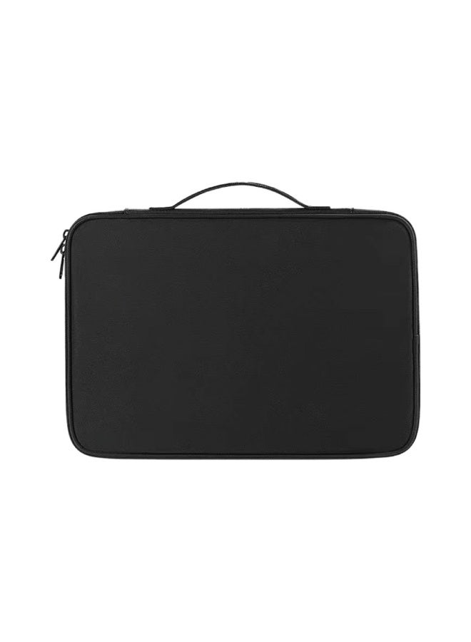 AVOO Padded tablet sleeve with a modern design in black color that protects your device from shocks and scratches. - Image 4