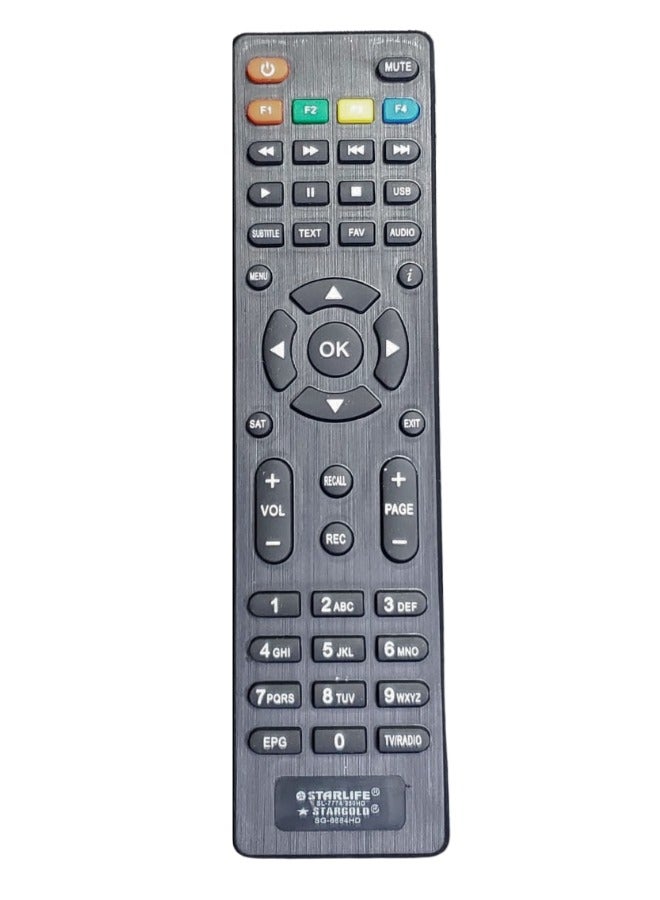 Stargold Satellite Receiver Remote Control Replacement for SG-640HD MINI SG-610HD MINI SG-730HD - Image 1