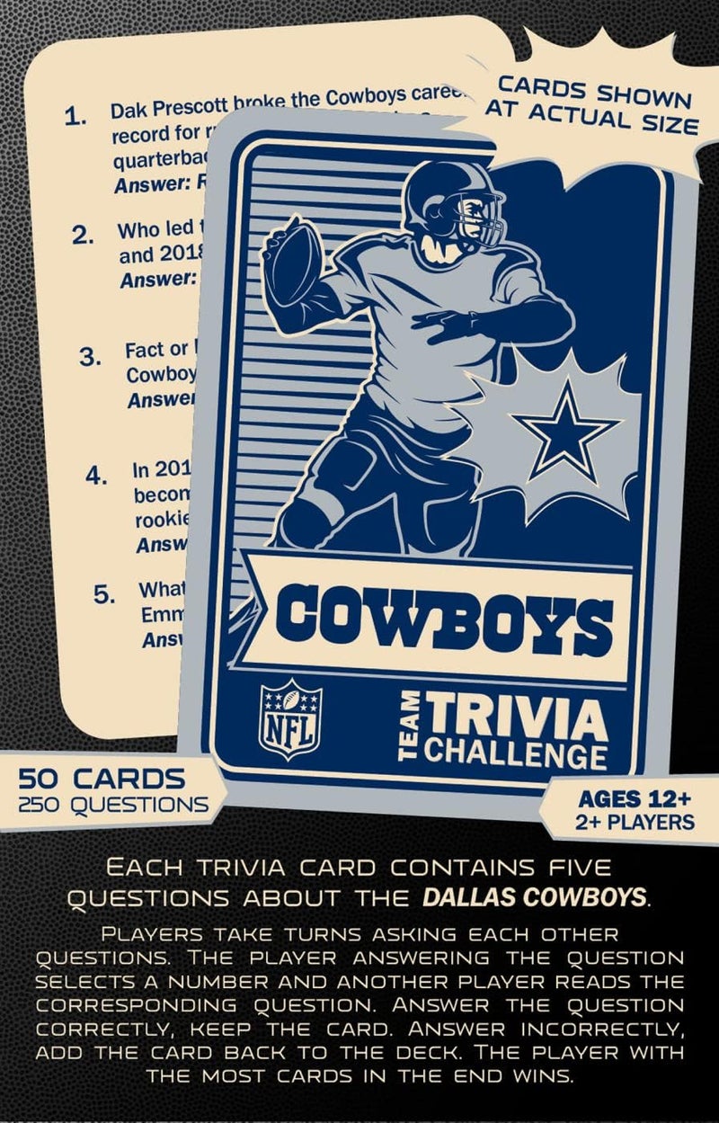 Master Pieces NFL Unisex-Adult Team Trivia Challenge Game - Image 3