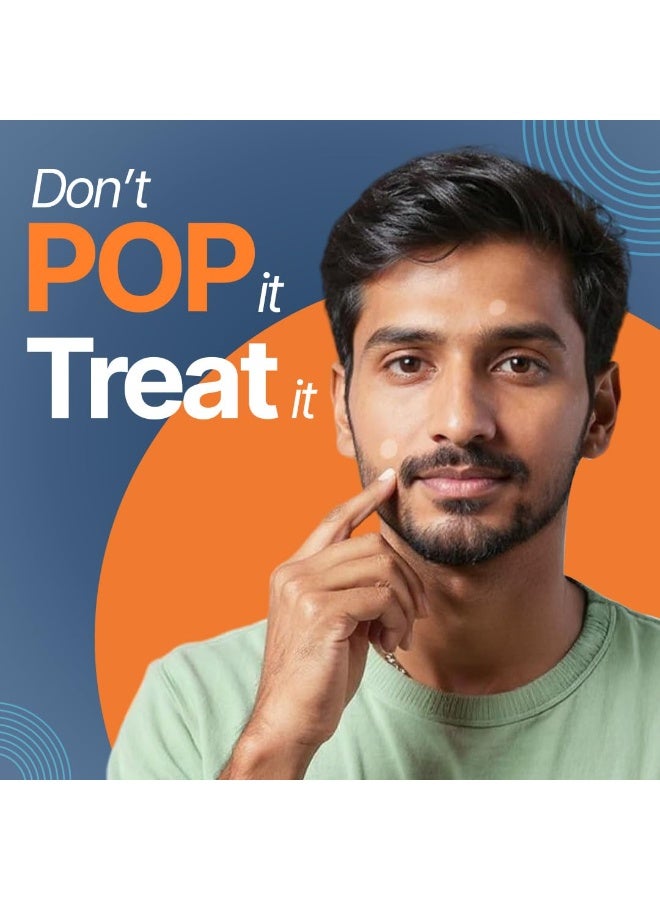 Beardhood Acne Pimple Patch | 72 Patches | Pimple Patches for Face Salicylic Acid, Hydrocolloid Waterproof Patch for Active Surface Acne, Absorbs Pimple Overnight, Reduces Excess Oil, For All Skins - Image 3