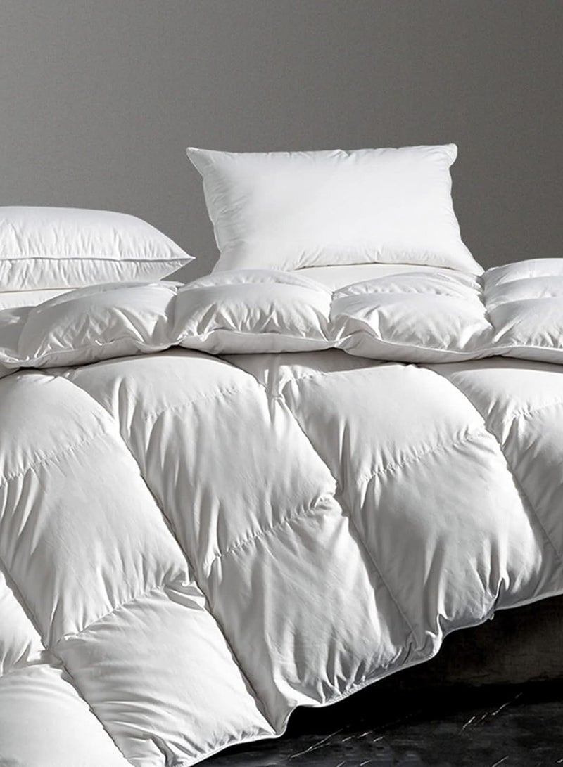 Asraar Hotel Style Bedding 6-Piece Set – Includes 2 Premium Duvets 160 x 320cm for Unmatched Comfort, 2 Elegant Duvet Covers 160 x 320cm for a Refined Look, and 2 Absorbent Towels 70 x 140cm 500g for Everyday Use – Luxurious and Durable Bedding Essentials  - Image 2