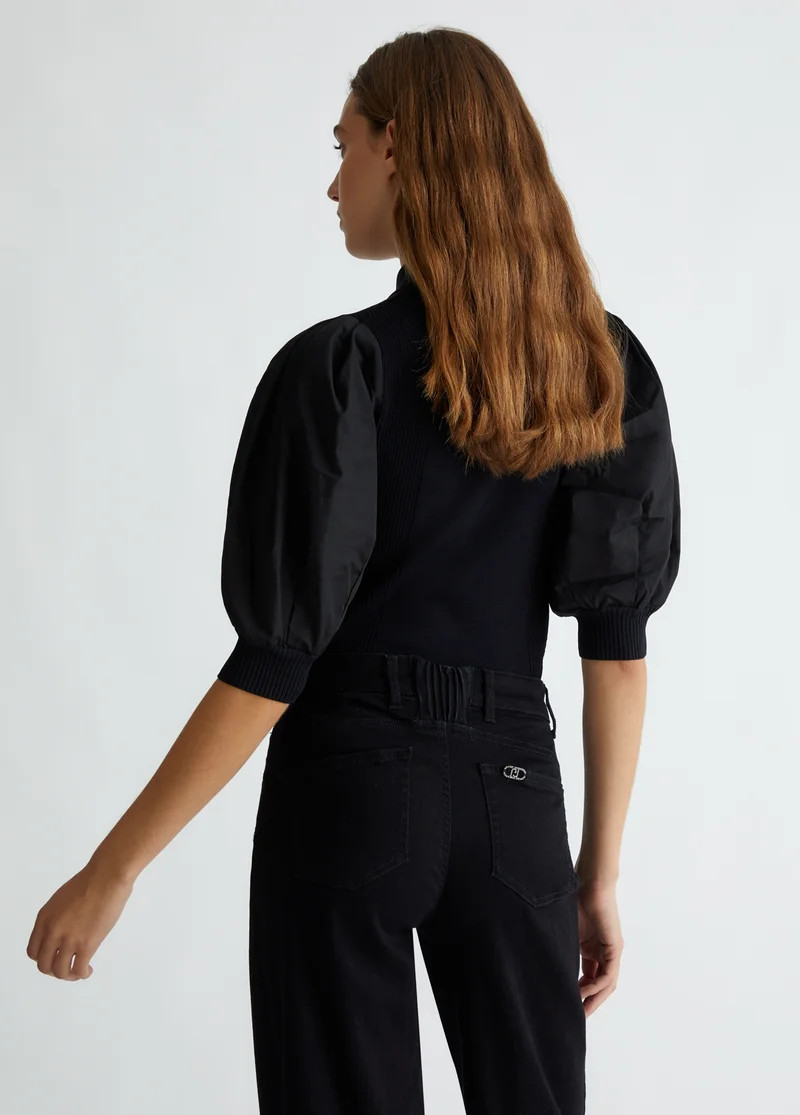 ليو جو Knit polo shirt