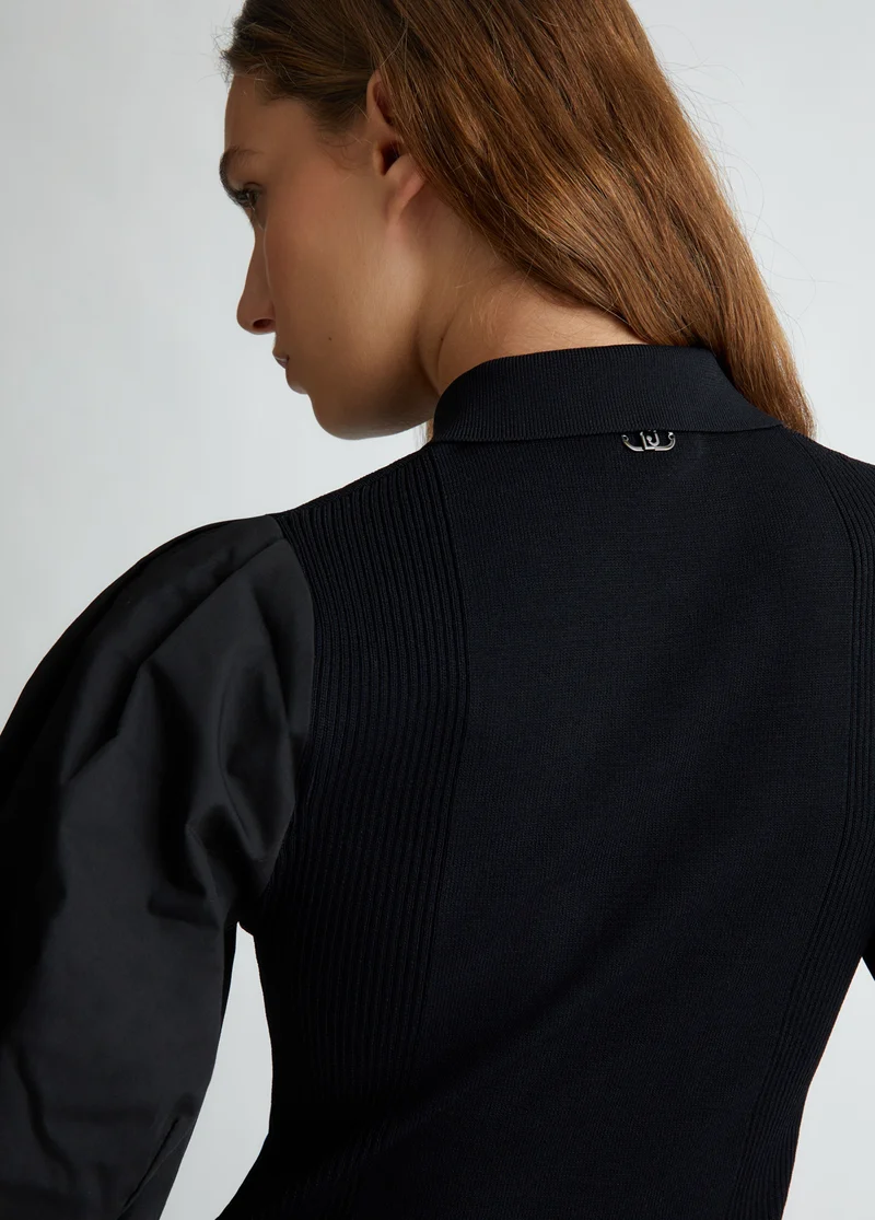 ليو جو Knit polo shirt