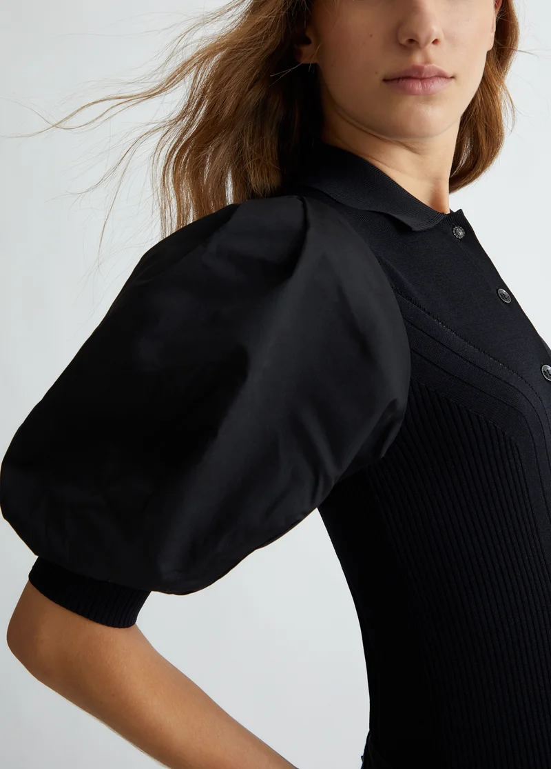 ليو جو Knit polo shirt