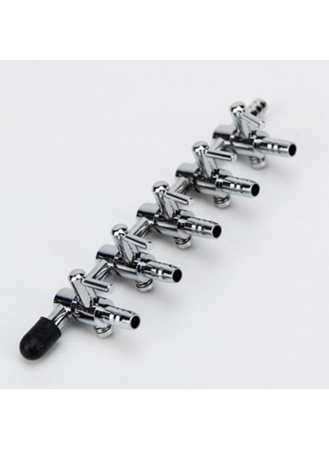 BornFeel Air Flow Control Lever Valve 16 in 1 Set 5-Way Pump Distributor Splitter & 5 Check Valves & 10 Suction Cups Aquarium Fish Tank - Image 3