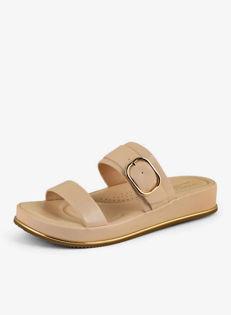 فينتشي صنادل إسفين متعددة الأشرطة للنساء