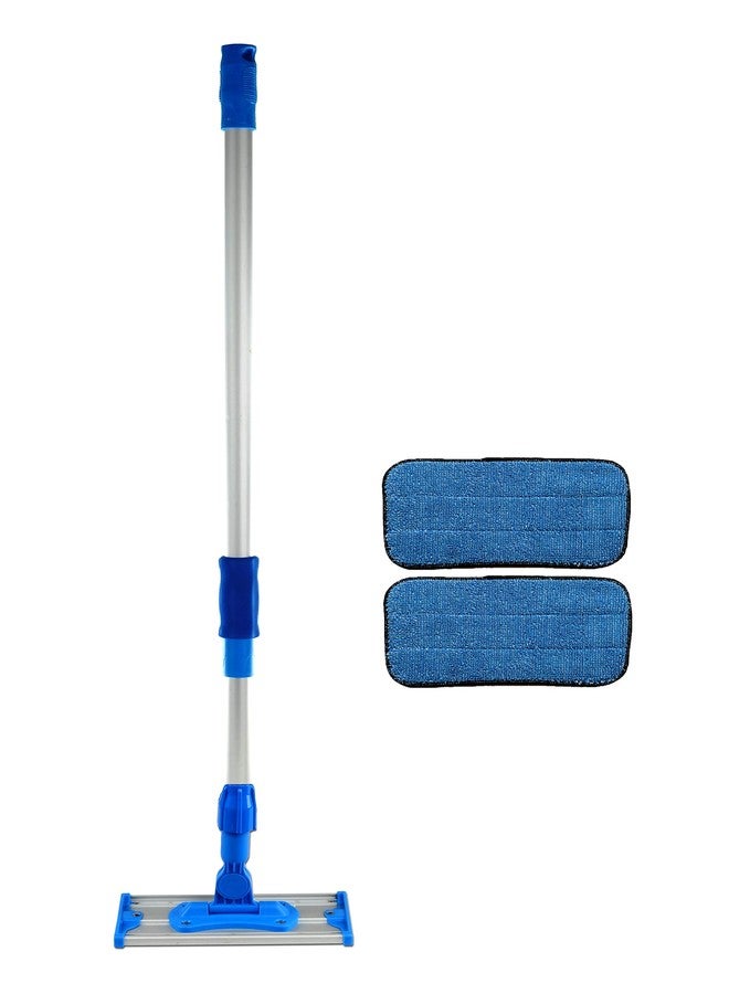 Real Clean 10 inch Commercial Microfiber Mop Kit with Two Premium Microfiber Mop Pads - Image 1