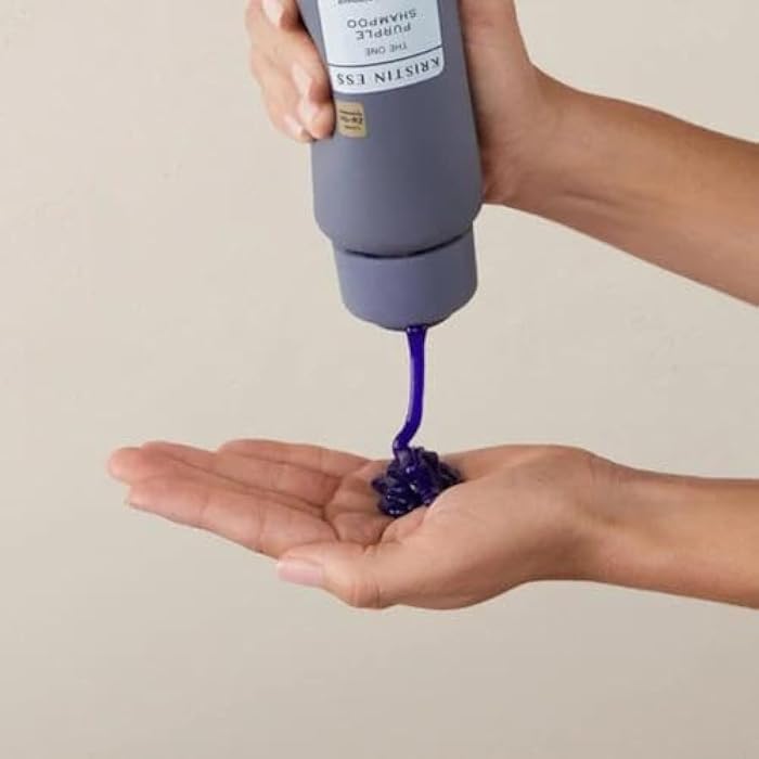Kristin Ess Hair The One Purple Shampoo - Toning for Blonde Hair, Neutralizes Brass + Yellow Tones, Sulfate Free, 33.8 fl oz (Pack of 2) - Image 5