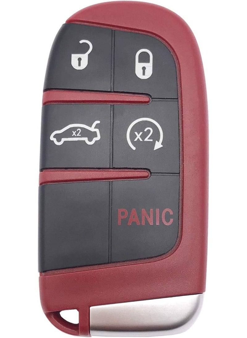 Horande Replacement Key Fob Cover Case fit for 2016 2017 2018 2019 2020 Dodge Charger Challenger Jeep Grand Cherokee Compass Cherokee Renegade Patriot Grand Comander Keyless Entry Remote Key Fob Shell - Image 1