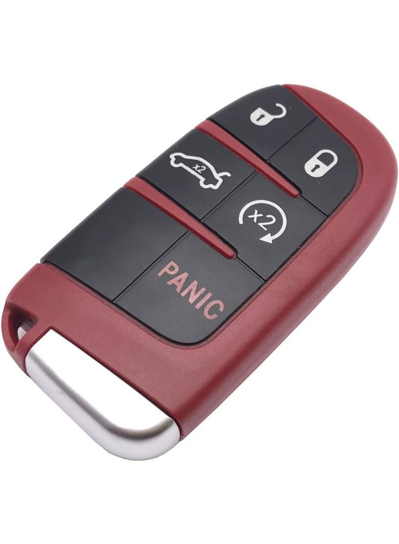 Horande Replacement Key Fob Cover Case fit for 2016 2017 2018 2019 2020 Dodge Charger Challenger Jeep Grand Cherokee Compass Cherokee Renegade Patriot Grand Comander Keyless Entry Remote Key Fob Shell - Image 2