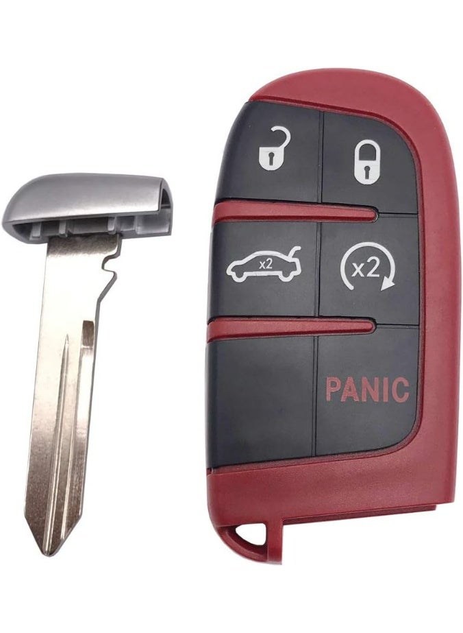 Horande Replacement Key Fob Cover Case fit for 2016 2017 2018 2019 2020 Dodge Charger Challenger Jeep Grand Cherokee Compass Cherokee Renegade Patriot Grand Comander Keyless Entry Remote Key Fob Shell - Image 4