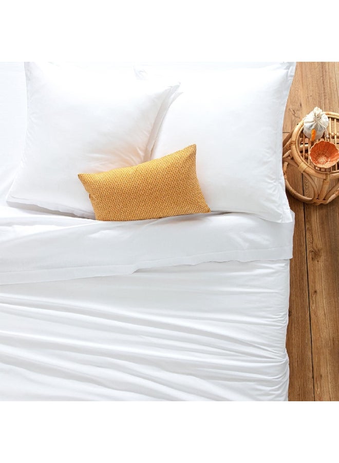 اتموسفيرا ملاءة سرير قطنية كارينة مقاس  ×  سم أبيض - Image 3