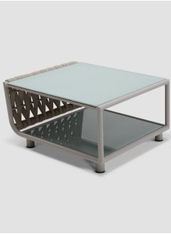 AL HUZAIFA FURNITURE Hug Outdoor Coffee Table Ceramic Glass On Top  - Image 2