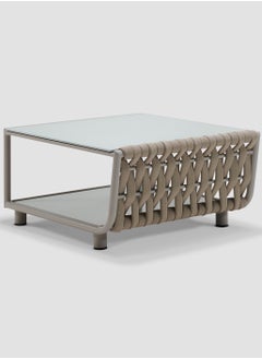 AL HUZAIFA FURNITURE Hug Outdoor Coffee Table Ceramic Glass On Top  - Image 3