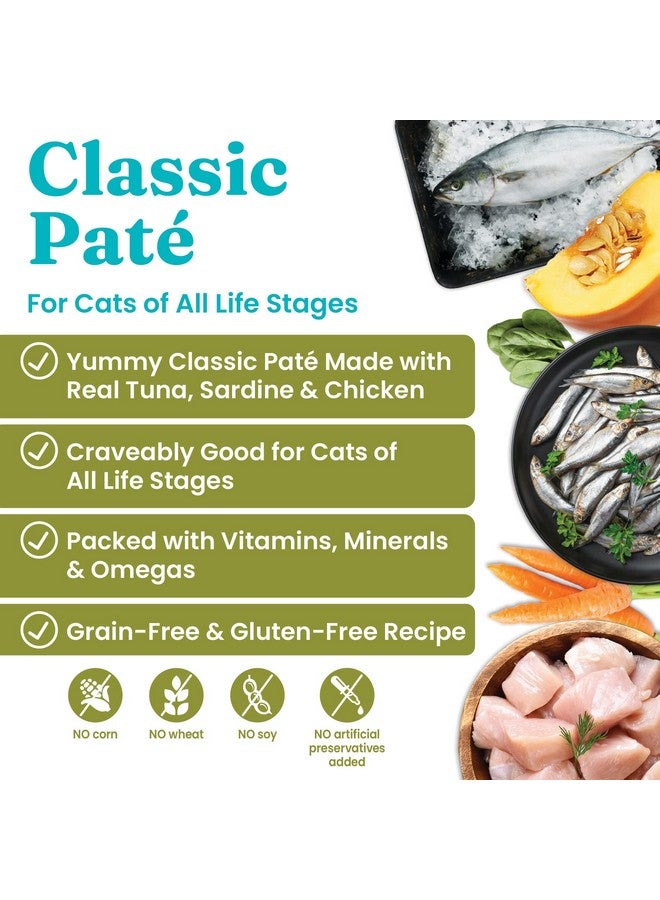 Solid Gold Flavorful Feast Wet Cat Food - Tuna & Sardine Pate - Canned Cat Food, 24 Pack - Image 2