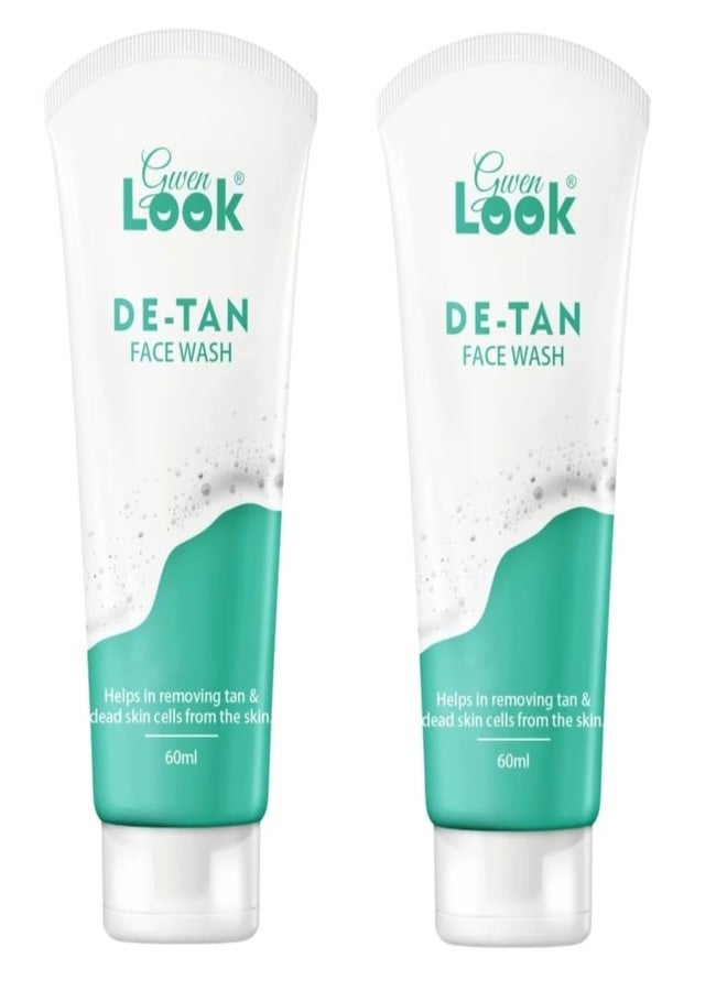 Glowhouse Detan Face Wash For Brighter and Deep Cleansing Glowing Skin Suitable For all Skin Types (60 ML, Pack of 2) - Image 1