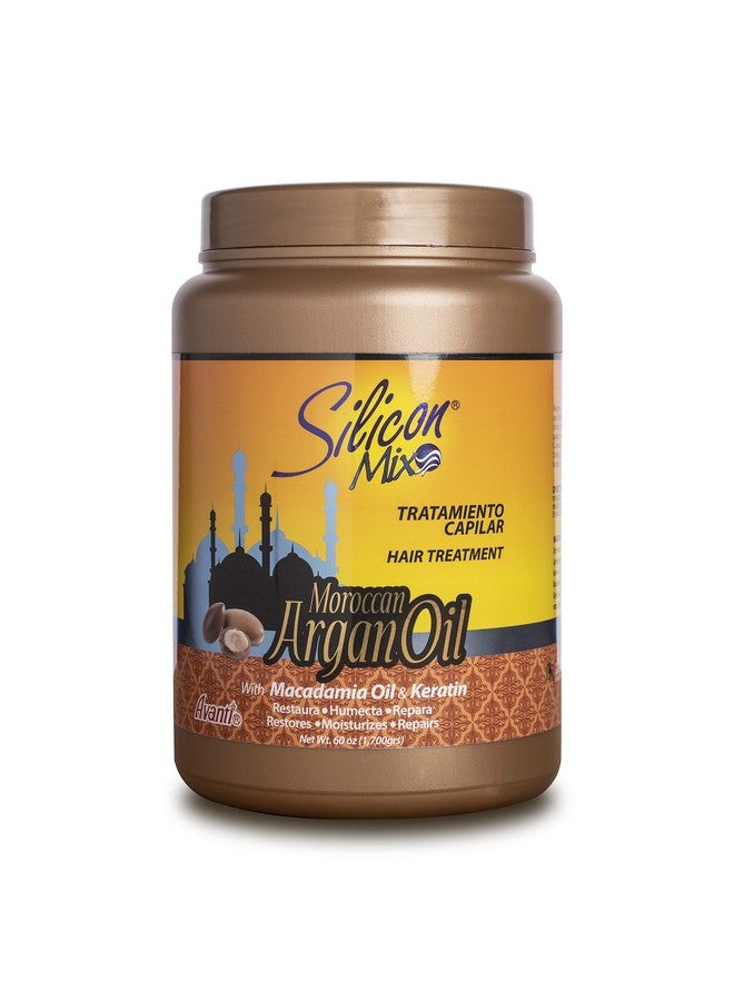 سيلسكون ميكس مزيج السيليكون لعلاج الشعر بزيت الأرغان المغربي | ٦٠ أونصة | مع زيت المكاديميا والكيراتين