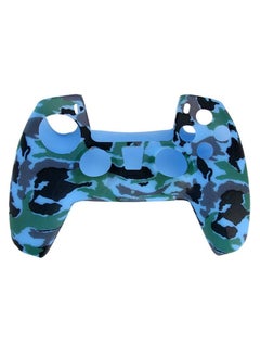 Generic PS5 Controller Skin,Silicone Grips for PlayStation 5 Controller Anti Slip Cover Case Protector for Dual Sense 5 Controller - 8pcs Pro ThumbGrips (Army Blue)  - Image 1
