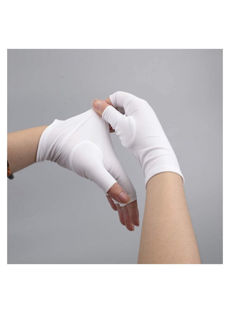 UV Protection Gel Nail Gloves Short Length for Summer Outdoor Activities Sports - Image 4