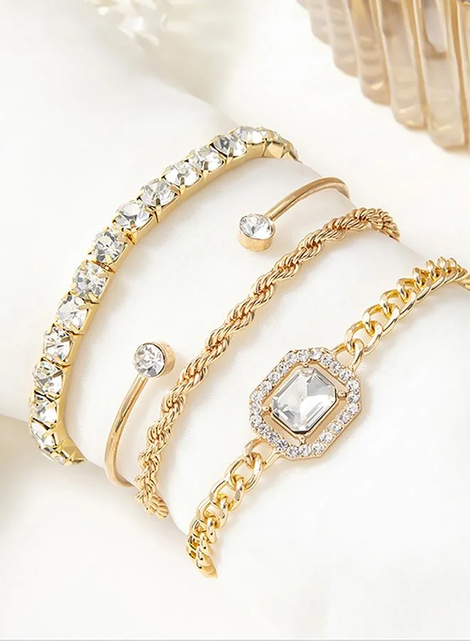 تايك تو مجموعة من 4 أساور يد كاجوال