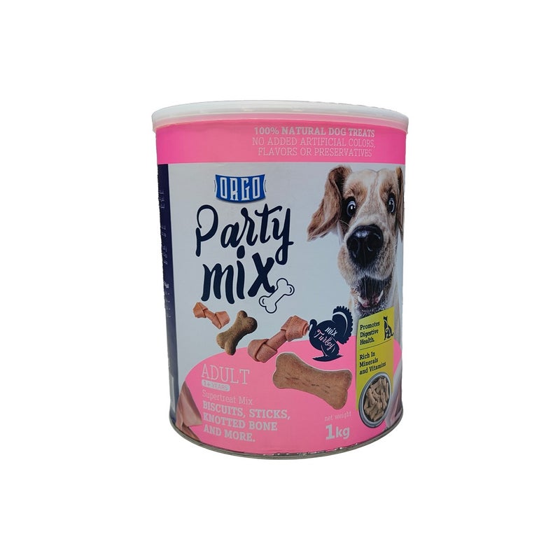 Orgo مزيج الحفلات للكلاب مزيج الديك الرومي 1 كجم - Image 1