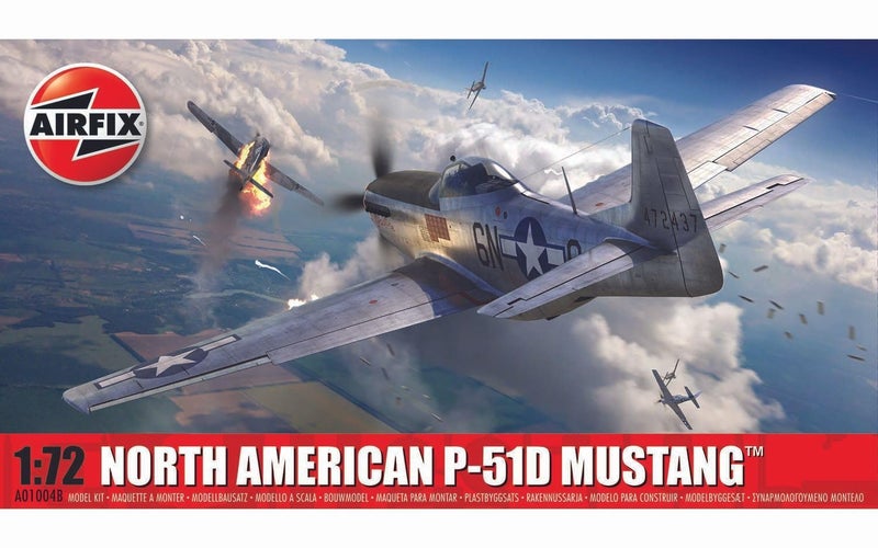 Airfix Model Airplane Kit Gift Set A01004B North American P51D Mustang Plastic Plane Model Kits for Adults Kids 14 Skill Level 1 172 Scale WW2 Military Aircraft Models for Beginners - Image 2