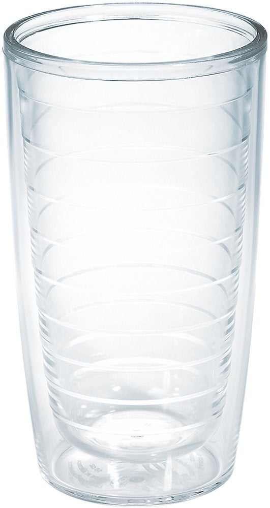 Tervis Clear  Colorful Tabletop Made in USA Double Walled Insulated Tumbler Travel Cup Keeps Drinks Cold  Hot 16oz Clear