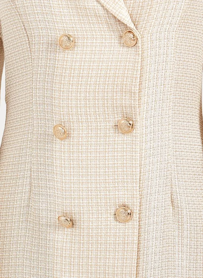 Styli Double Breasted Midi Dress