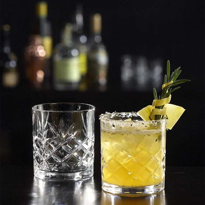 PrimeWorld كؤوس ويسكي كريستال أوروبية من كراون مجموعة من 6 قطع - 300 مل زجاج بار للشرب بوربون، ويسكي، سكوتش، كوكتيلات، كونياك - كؤوس كوكتيل قديمة الطراز - Image 5