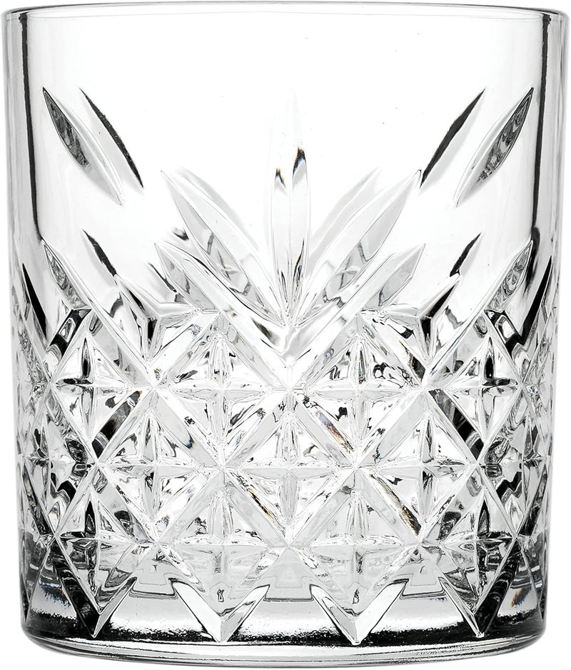 PrimeWorld كؤوس ويسكي كريستال أوروبية من كراون مجموعة من 6 قطع - 300 مل زجاج بار للشرب بوربون، ويسكي، سكوتش، كوكتيلات، كونياك - كؤوس كوكتيل قديمة الطراز - Image 2